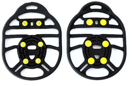 1 paar Zwart 6 Tooth Anti-Slip Sneeuw Ijs Klimmen Schoen Spikes Grips Crampons Cleats Overschoenen Stijgijzers Spike Schoenen stijgijzers