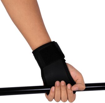 1 Paar Zwart Anti Skid Gewichtheffen Handschoenen Gym Gewichtheffen Polsbandjes Fitness Oefening training Half Vinger Gym Handschoenen