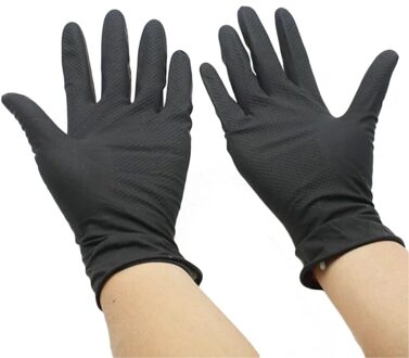 1 Paar Zwart Haar Dikker Rubber Handschoenen Technicus Handschoenen Duurzaam Anti-Slip Handschoen Kapper Accessoires Haar Styling Handschoenen