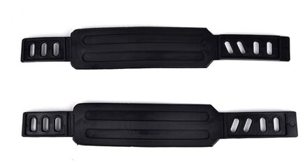 1 Paar Zwarte Fiets Pedaal Bandjes Riemen Fietsen Fix Bands Tape Generieke Voor Meest Meer Stationaire Fitness Hometrainer