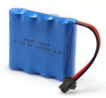 1 pack Anmas Power 1400mAh 4.8V Ni Cd Batterij Oplaadbare AA Nicd Batterijen Pilhas Recarregaveis SM Connector