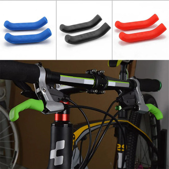 1 Pair Bicycle Brake Handle Cover Bike Brakes Silicone Sleeve Universal Type Brake Lever Protection Covers Cycling Accessory