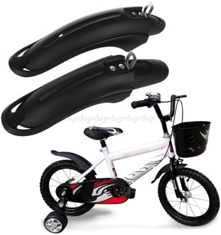 1 Pair Bicycle Fender Mudguard Front Rear Dustproof For 12/14inch Children Bike N20 dropship
