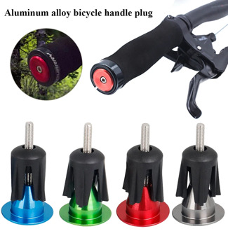 1 pair Bike Grip Handle Bar End Cap Aluminium Alloy MTB Handlebar Grips Plugs Caps for Bicycle Handlebar Accessory