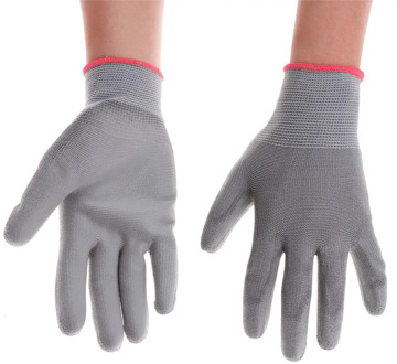 1 Pair Cotton Yarn Garden Gloves Worker Driver Builders Protective Safety Gardening Mittens Grey Garden Working Gloves