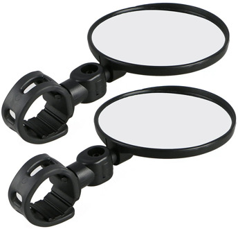 1 Pair Cycling Professional Wide Angle Rearview Mirror 360 Degree Rotate Universal Mini Folding Bike Accessories ABS