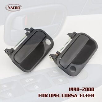 1 pair/lot linksvoor en rechts exterieur deurklink voor opel corsa oem: 90546387FL 90546388FR