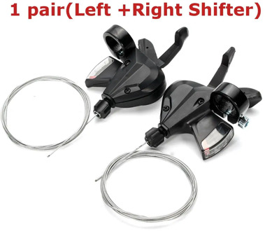 1 Pair MTB Bike Shifters 3x8 21 Speed MTB Bicycle Bike Left Right Cycling Levers Derailleur Brake Lever Shifter Set