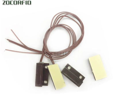 (1 pair) Wired Door Window Sensor Magnetic Switch Home Alarm System N.C Type