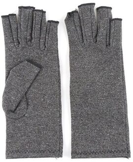 1 Pairs Anti Artritis Half-Vinger Handschoenen Unisex Compressie Beschermende Handschoenen Vingerloze Artritis Handschoenen Voor Vrouwen Mannen