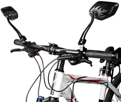 1 Pairs Bike Bicycle Mirror Safety Bicycle Rear View Mirrors For Most Bikes Mountain Bike MTB Cycling Accessories