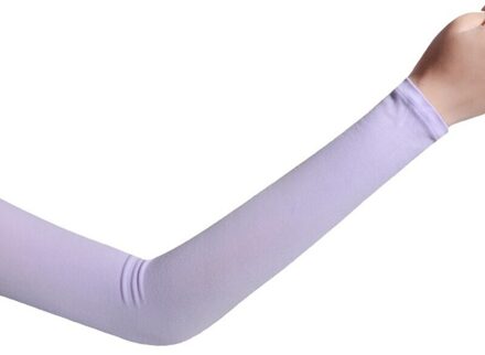 1 Pairs Unisex Cooling Arm Sleeves Cover Fietsen Running Uv Zon Outdoor Vrouwen Nylon Cool Arm Mouwen Voor Verbergen tattoos paars