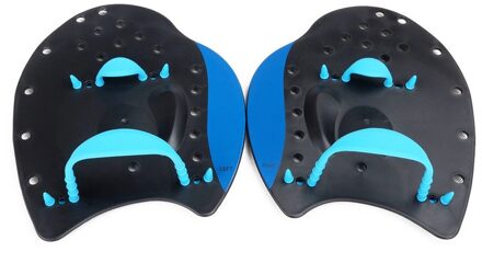 1 Pairs Zwemmen Peddels Professionele Zwemmen Slagen Praktijk Correctie Verstelbare Hand Zwemvliezen Handschoenen Voor Volwassen Kinderen Blauw / S