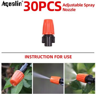 1 partij 30 STKS Verstelbare Irrigatie Sprinklers Drippers Gieter kits Druppelsysteem #26301-4
