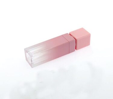 1 Pc 10 Ml Gradiënt Vierkante Lipgloss Tube Glazuur Roze Goud Cover Scrub Lege Buis Lippenstift Mini Sample Cosmetische container