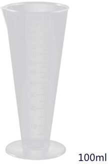 1 Pc 100 Ml Laboratorium Fles Lab Keuken Plastic Maatbeker Maatbeker