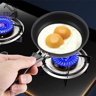 1 Pc 12 Cm Koekenpan Gietijzeren Non-stick Omelet Ontbijt Pan Mini Ei Koekenpan Koken Tool sartenes Kookgerei