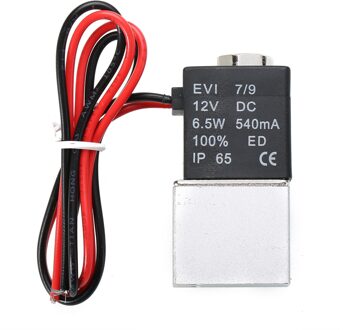 1 Pc 12 V Magneetventiel 1/4 ''2 Manieren Normaal Gesloten Pneumatische Aluminium Elektrische Solenoid Air Kleppen Voor Water air Gas Mayitr