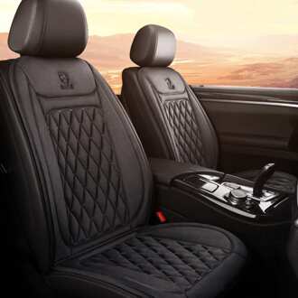 1 Pc 12V 24V Snelle Verwarmde & Verstelbare Auto Elektrische Verwarmde Zetel Auto Styling Winter Pad Kussens Auto covers Met Controller Flannel zwart