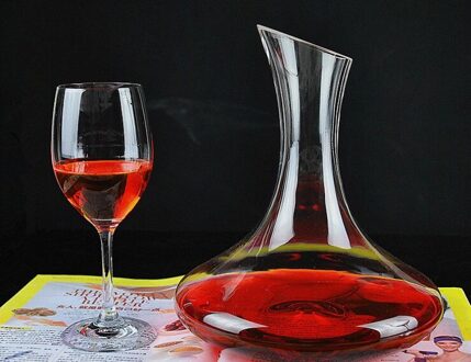 1 PC 1500 ml Unieke Tumbler Glas Wijn Decanter Karaf Water Kruik Wijn Container Dispenser Glas Decanter JS 1100
