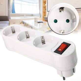 1 pc 250 V 16A Triple Plug Meerdere Plug Power Verdeelkast Drie-way Plug Adapter Thuis Elektronica Opladen convenien