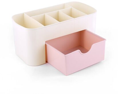 1 Pc 3 Kleur Draagbare Desktop Opbergdoos Plastic Schaar Organizer Sieraden Nagellak Pen Make-Up Kwasten Kit Container Tool 01