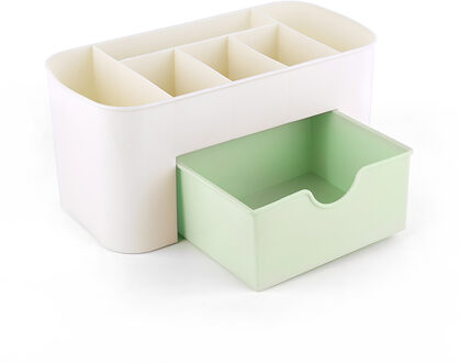 1 Pc 3 Kleur Draagbare Desktop Opbergdoos Plastic Schaar Organizer Sieraden Nagellak Pen Make-Up Kwasten Kit Container Tool 02