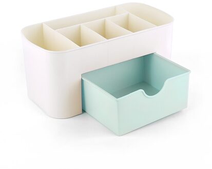 1 Pc 3 Kleur Draagbare Desktop Opbergdoos Plastic Schaar Organizer Sieraden Nagellak Pen Make-Up Kwasten Kit Container Tool 03