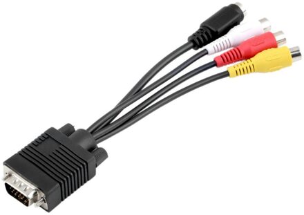 1 Pc 3 Rca Vrouwelijke Converter Kabel Vga Naar Video Tv Out S-Video Av Adapter Tv Av converter Kabel Adapter