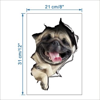 1 Pc 3D Bathroomtoilet Muurstickers Kat Hond Leuke Vorm Venster Vloer Keuken Kamer Decoraties Diy Thuis Verwijderbare Decor 02