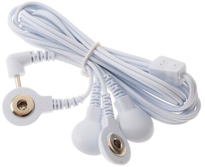 1 Pc 4-Manier Duurzaam Vervanging Elektroden Tientallen Eenheid Lood Draden Kabels Voor Tens Ems Standaard 2.5Mm verbinding Massage Gereedschap