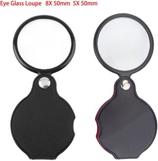 1 Pc 50 Mm 60X Mini Pocket Folding Sieraden Vergrootglas Vergrootglas Eye Loep Lens