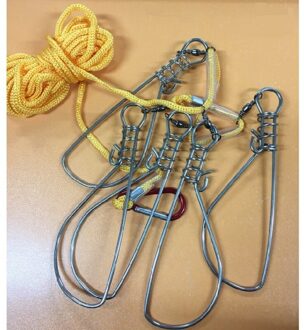 1 Pc 5M Vissen Lock Gesp Rvs Levende Vis Lock Riem Vissen Stringer Visgerei Accessoires