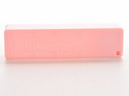 1 Pc 6 Kleuren Plastic Power Bank Doos 18650 5V 1A Externe Batterij Pack Charger Case Voor Mobiele Telefoon tabletten Backup Power Roze