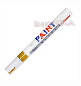 1 Pc 7 Kleuren Rubber Metalen Waterdichte Permanente Autobanden Tread Paint Marker Pen goud