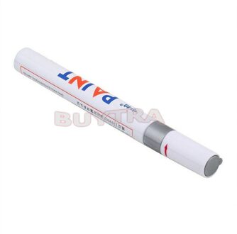 1 Pc 7 Kleuren Rubber Metalen Waterdichte Permanente Autobanden Tread Paint Marker Pen zilver