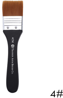 1 pc 7 Modellen Nylon Haar Olieverfschilderij Borstel Aquarel Grote Kunstenaar Tekening Kwast Pen Art DIY Accessoire Houten handvat Tool 4