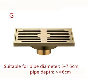 1 pc 9*14 cm Europese Messing Afgewerkt Grote Verplaatsing Badkamer Balkon Deodorant Afvoerputje