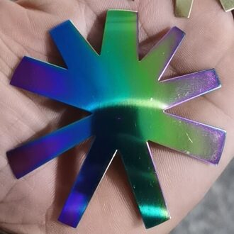 1 Pc 9 Maten Franse Witte V-Vorm Cut Nagels Manicure Edge Trimmer Vormige Rvs Line Tools Diy nail Acryl Cutter C #11 V-vorm Chameleon