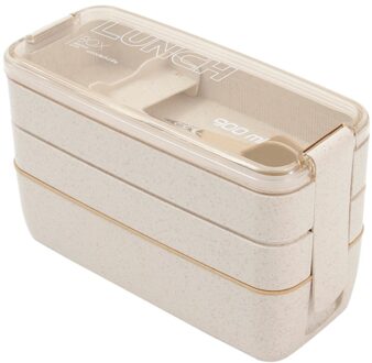 1 Pc 900 Ml Lunch Box 3 Layer Tarwe Stro Dozen Magnetron Gerechten Voedsel Opslag Container Lunchbox 01