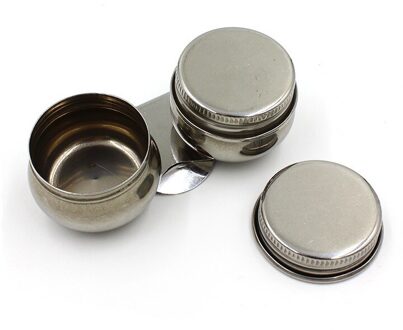 1 Pc Acryl Liquid Powder Dappenglaasje Deksel Bowl Cup Hold Dubbele Lippen Rvs Metal Acryl Nail Cup Nail art Gereedschap