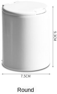 1 Pc Acryl Wattenstaafje Opbergdoos Draagbare Make Storage Box Container Wattenschijfje Rack Cosmetische Opslag Organiseren Doos ronde