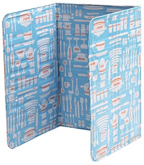 1 Pc Anti Splatter Shield Guard Olie Divider Splash Proof Baffle Tool Keuken Koken Koekenpan Olie Splash Screen Cover gasfornuis 84x39cm blauw