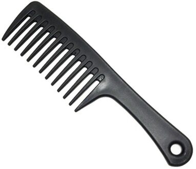 1 Pc Anti-Statische Grote Grove Kam Kappers Kam Vrouwen Opknoping Gat Handvat Grip Krullend Haar Haarborstel Beauty kammen 1 stk C