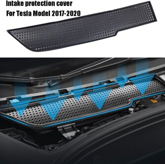 1 Pc Auto Air Intake Flow Vent Anti-Blocking Bescherming Decoratieve Cover Voor Tesla Model 3 ~