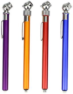 1 Pc Auto Voertuig Auto Motorfiets Fiets Bandenspanning Meten Gauge Pen Lichtgewicht 50-350KPA Rsi Aluminiumlegering Abs Pen Band gauge