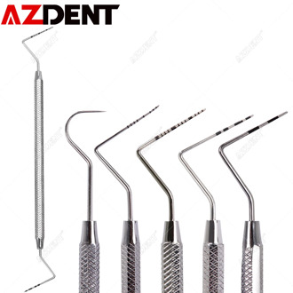 1 pc Azdetn Dental Stainless Steel Periodontal Probe With Scaler Explorer Instrument Tool Endodontic Equipment Material Probe
