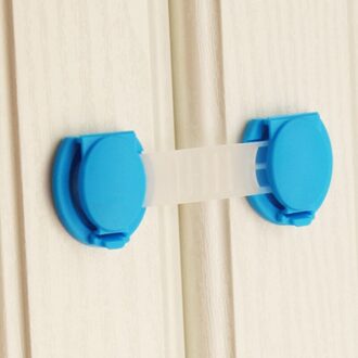1 PC Baby Veiligheid Adhesive Flexibele Populaire Kinderen Veilig Lock Lade Sloten Deur ABS Sloten Geel Blauw