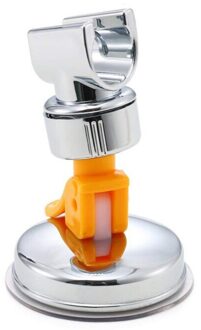1 Pc Badkamer Verstelbare Douchekop Holder Rack Beugel Krachtige Zuignap Douche Houder Wandmontage Douche Accessoire Oranje