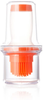 1 Pc Bakken Olie Borstel Olie Fles Borstel Food Grade Siliconen Olie Borstel Fles Hittebestendige Barbecue Borstel oranje Squeeze